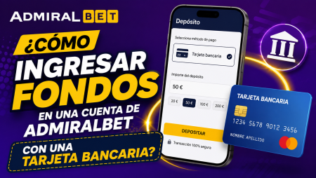 ¿Cómo ingresar fondos en una cuenta de AdmiralBet con una tarjeta bancaria?